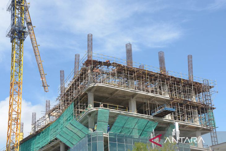 FOTO - Progres pembangunan gedung landmark BSI di Aceh