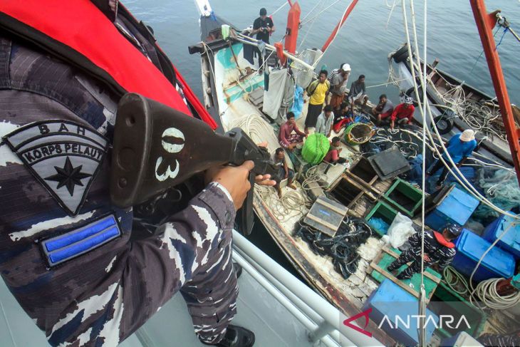 FOTO - Patroli Laut Terpadu Lanal Lhokseumawe