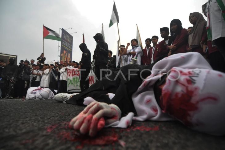 Aksi solidaritas untuk Palestina di Bengkulu