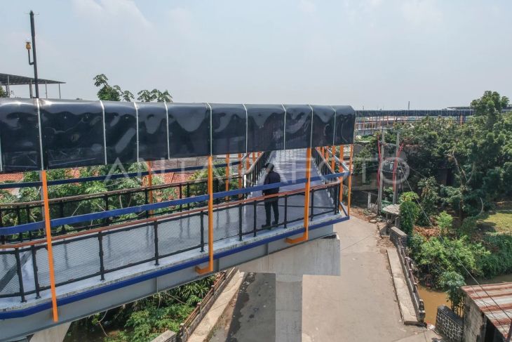 Jembatan layang Bojonggede menjelang diresmikan