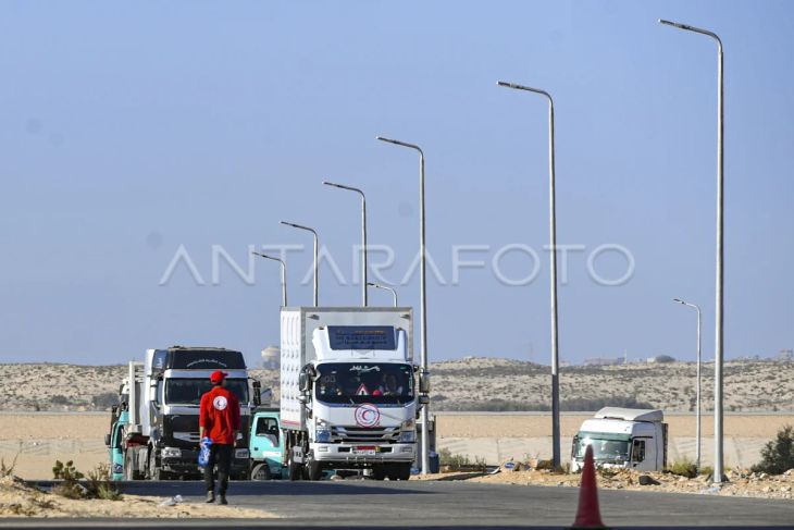 Distribusi bantuan kemanusiaan ke Palestina