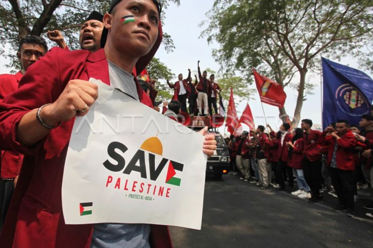 Mahasiswa gelar aksi bela Palestina