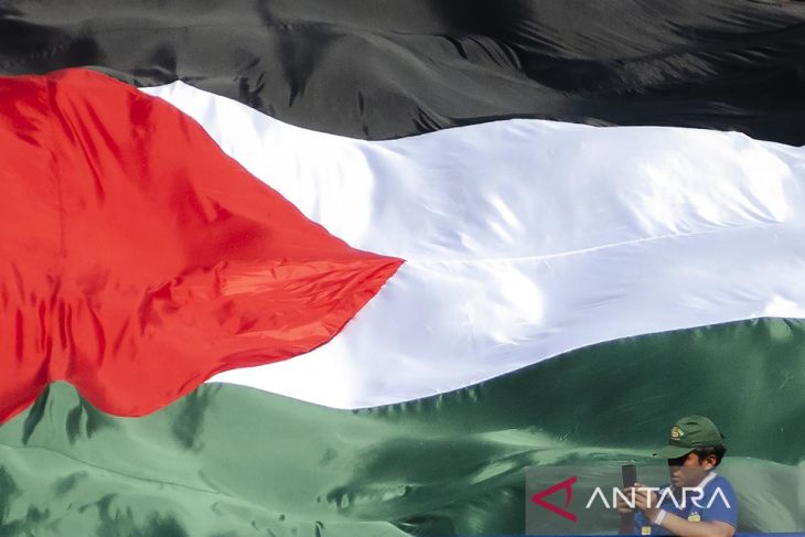 Aksi Bobotoh dukung Palestina