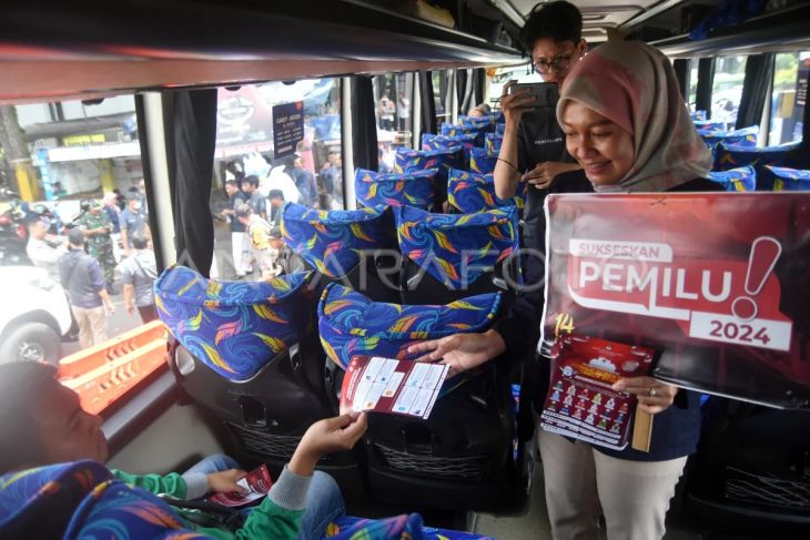 Sosialisasi Pemilu 2024 di terminal dan pasar Kota Bogor