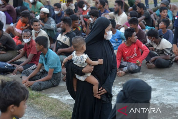 FOTO - Imigran rohingya terdampar di Pidie