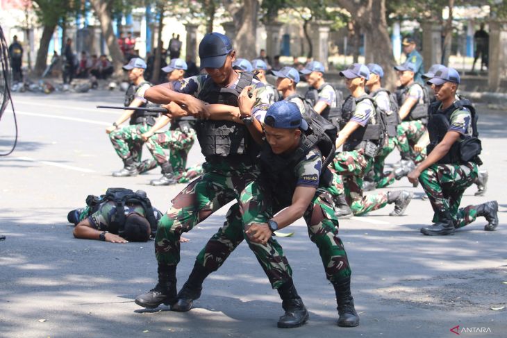 Simulasi pengamanan Pemilu sinergi TNI dengan Polisi