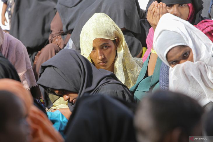 FOTO - Penolakan pengungsi etnis rohingya di Aceh