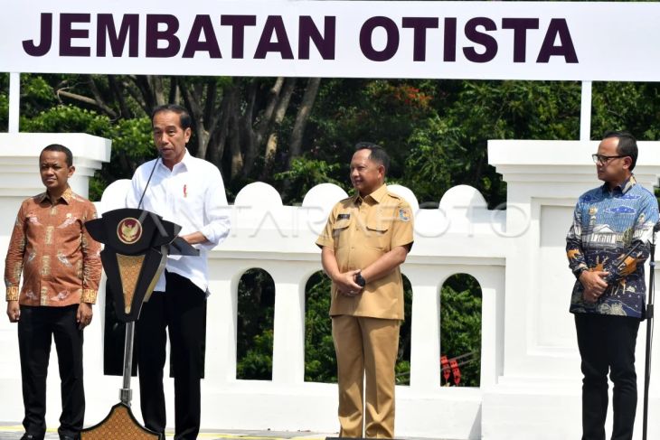 Presiden resmikan jembatan Otista Kota Bogor