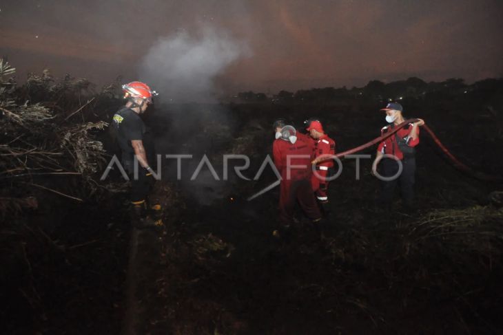 Pemadaman kebakaran lahan gambut di Bengkulu