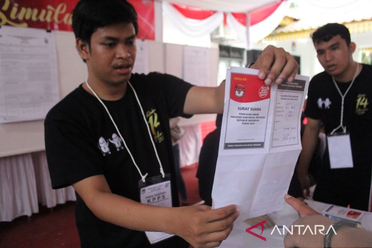 KPU Deli Serdang gelar simulasi pemungutan suara Pemilu 2024