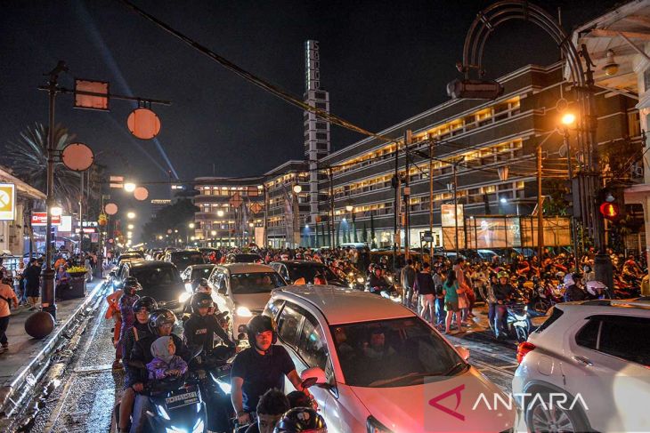 Kemacetan Kota Bandung jelang pergantian tahun
