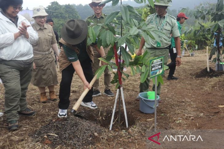 Menteri KLHK penanaman pohon di TSI Bogor