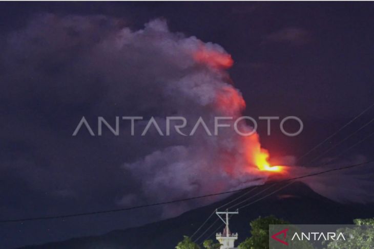 Badan Geologi catat 11 kali gempa vulkanik Gunung Lewotobi