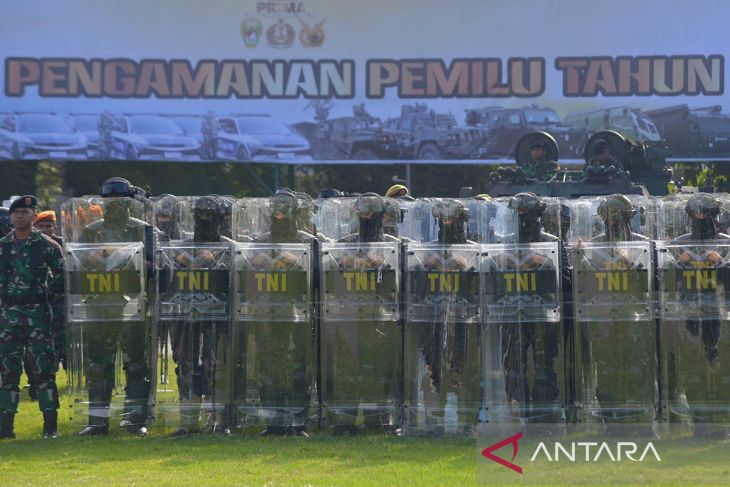 FOTO - Kodam IM gelar pasukan pengamanan pemilu