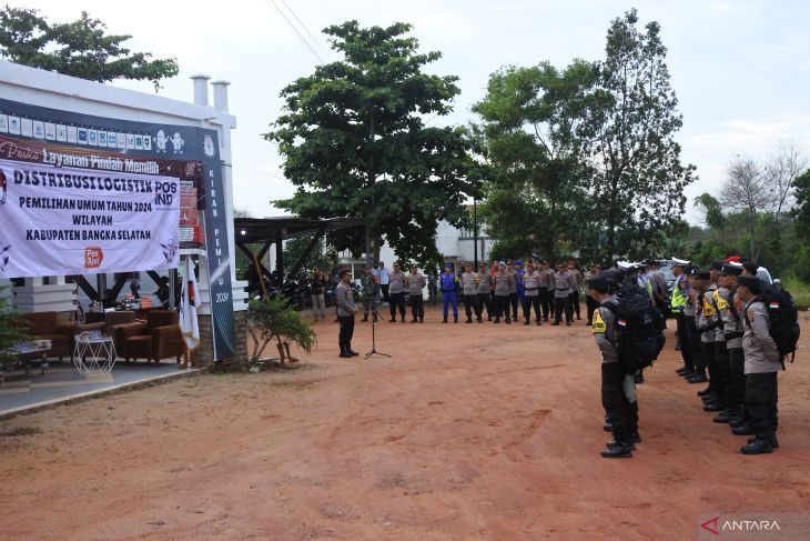 Pelepasan Logistik Pemilu untuk daerah pelosok di Bangka Selatan