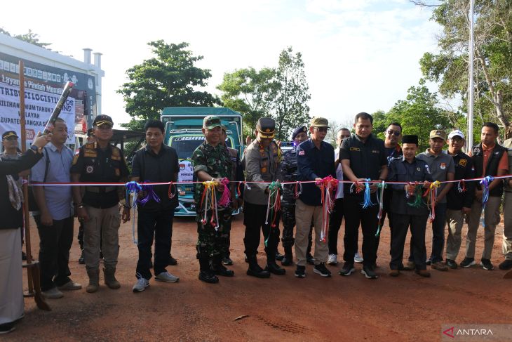 Pelepasan Logistik Pemilu untuk daerah pelosok di Bangka Selatan