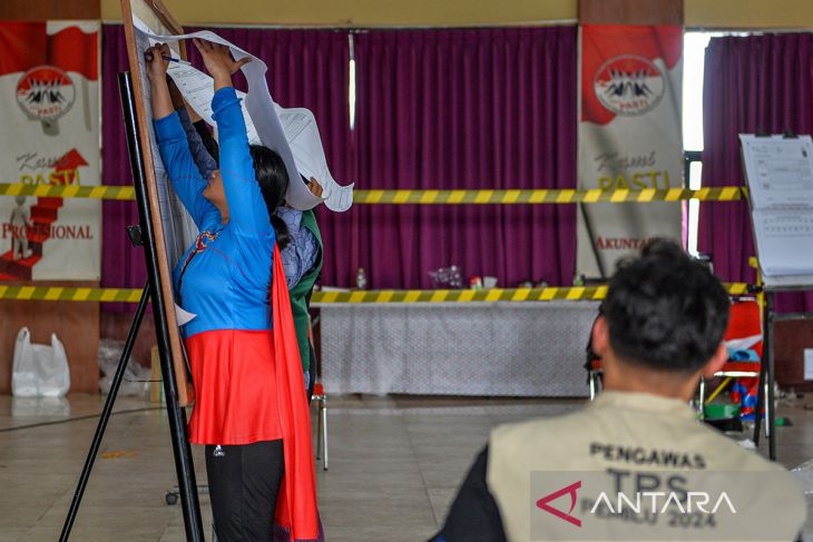 Penghitungan suara pemilu di lapas anak