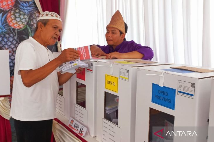 Antusias masyarakat Kota Pangkalpinang di Pemilu 2024