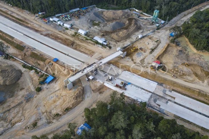 Progres pembangunan tol Bayung Lencir-Tempino