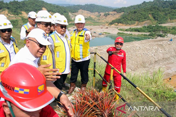 FOTO - Pj Gubernur Aceh tinjau progres proyek strategis nasional Waduk Kreuto Aceh Utara