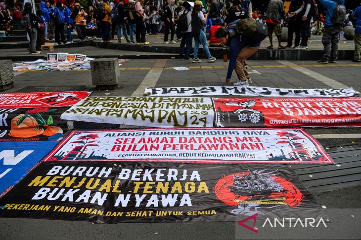 Peringatan Hari Buruh Internasional di Bandung
