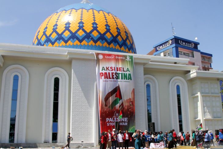 Aksi bela Palestina di Sidoarjo