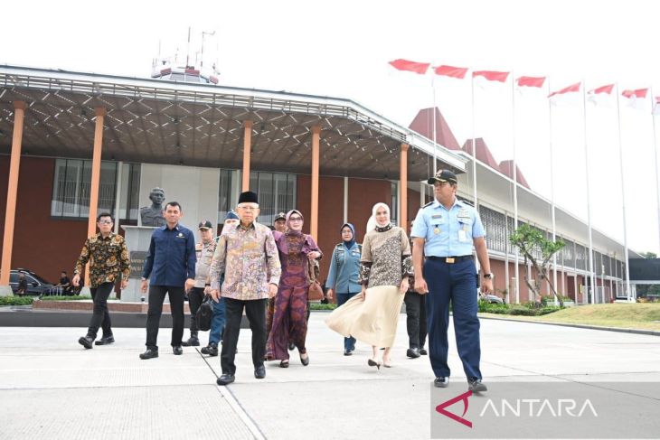 Wapres Ma'ruf Amin tiba di Bangka Belitung