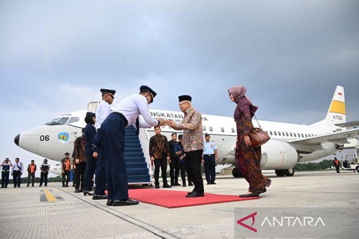 Wapres Ma'ruf Amin tiba di Bangka Belitung