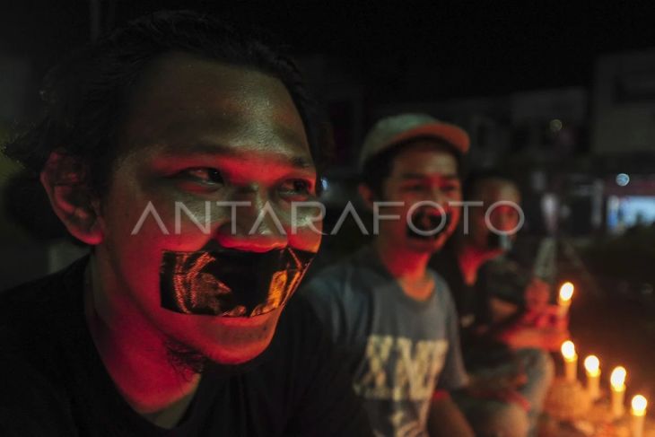 Aksi tolak RUU Penyiaran di Jambi