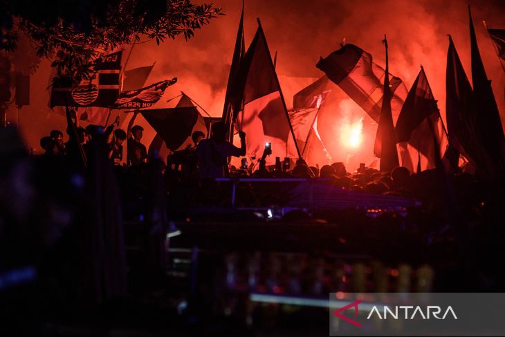 Perayaan Persib juara Liga 1