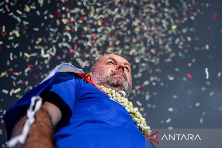 Perayaan kemenangan Persib di Bandung