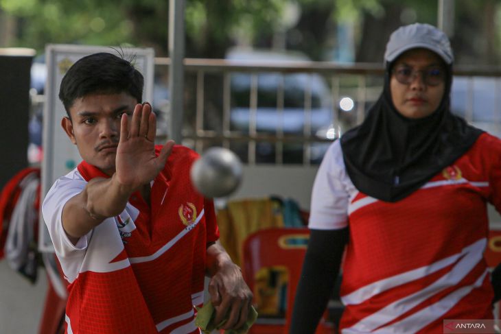 Pelatda cabor Petanque PON XXI Aceh-Sumut