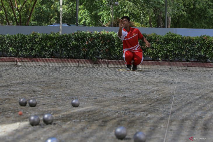 Pelatda cabor Petanque PON XXI Aceh-Sumut