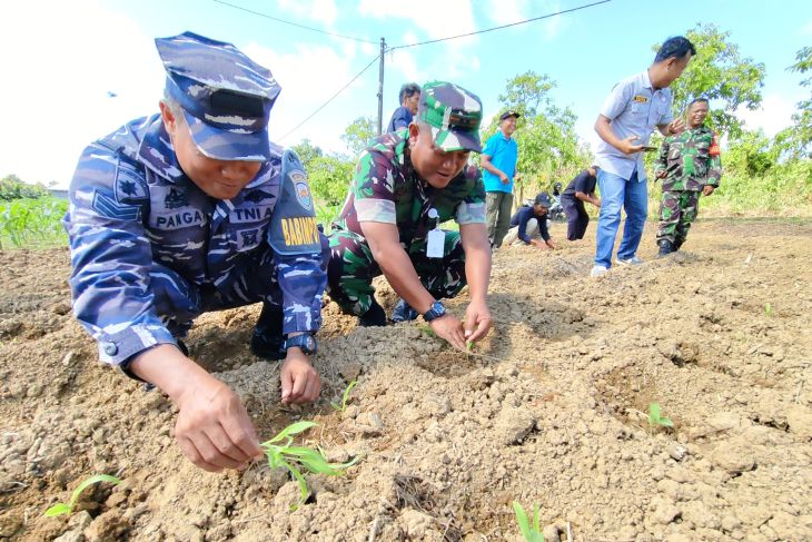 Kapuspotdirga serahkan bantuan bibit cabai, alat pertanian hingga sembako kepada kelompok tani Sinar Jaya