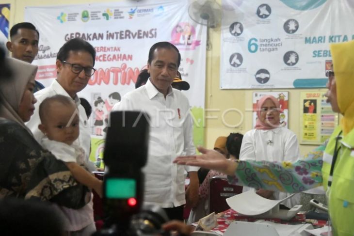 Kunjungan Presiden ke Posyandu Wijaya Kusuma Kota Bogor