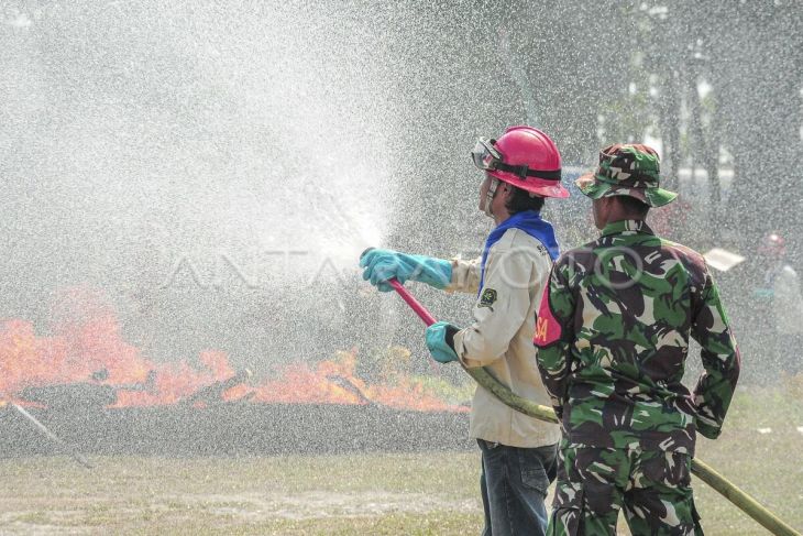 Simulasi pemadaman Karhutla di Jambi