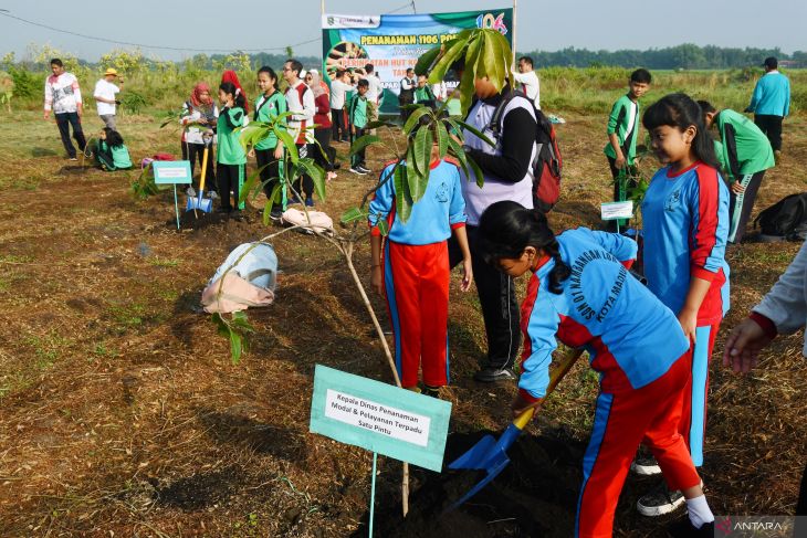 Penanaman pohon mangga di Madiun