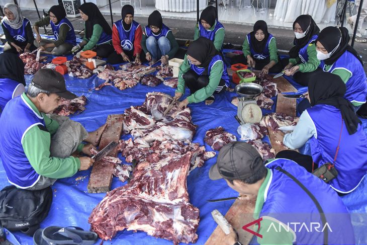 Pemeriksaan kelayakan daging kurban di Ciamis