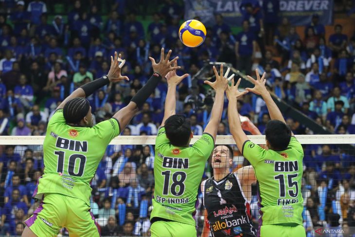 Jakarta Lavani Allo Bank Electric menang atas Jakarta STIN BIN