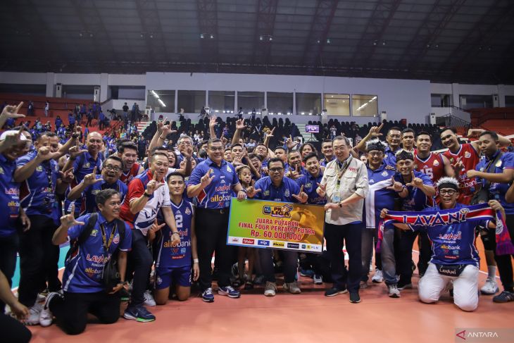 Jakarta Lavani Allo Bank Electric juara putaran pertama Final Four Putra