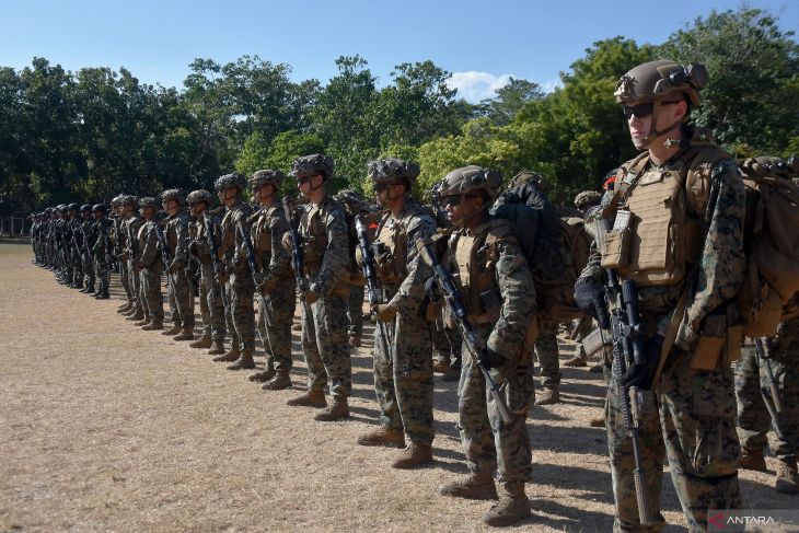 Pembukaan latihan bersama TNI AL dan USMC