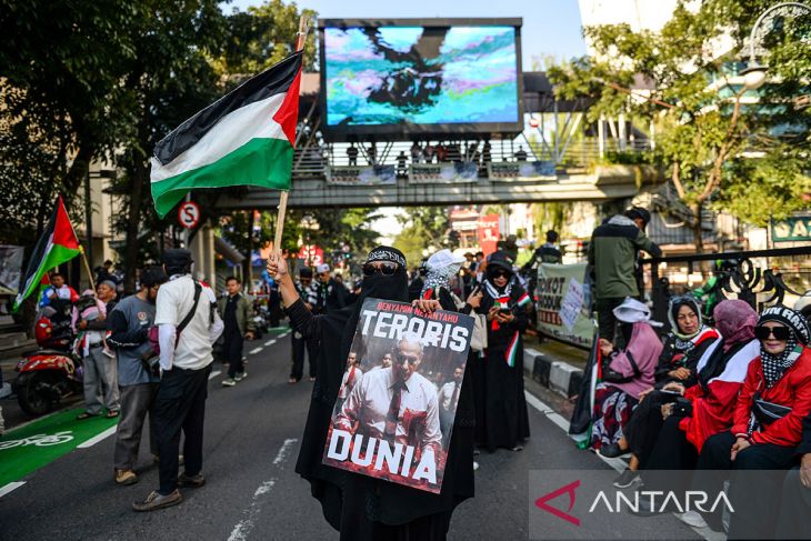 Aksi bela Palestina di Bandung