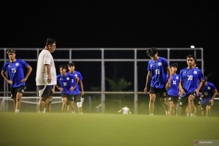 Latihan Timnas Filipina U-19 jelang lawan Indonesia