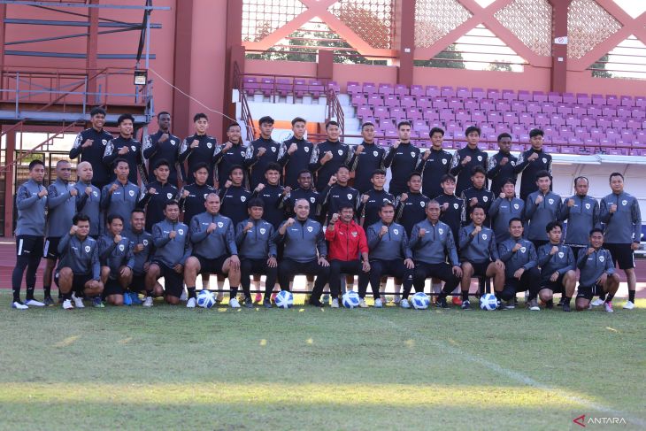 Latihan Timnas Indonesia U-19 jelang lawan Filipina