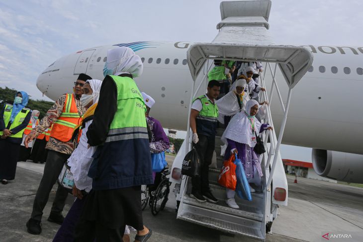 Kedatangan kloter terakhir jamaah haji Aceh