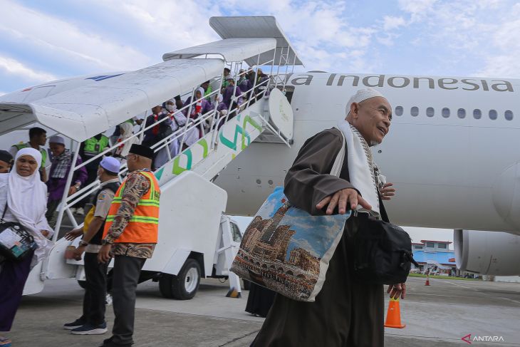 Kedatangan kloter terakhir jamaah haji Aceh