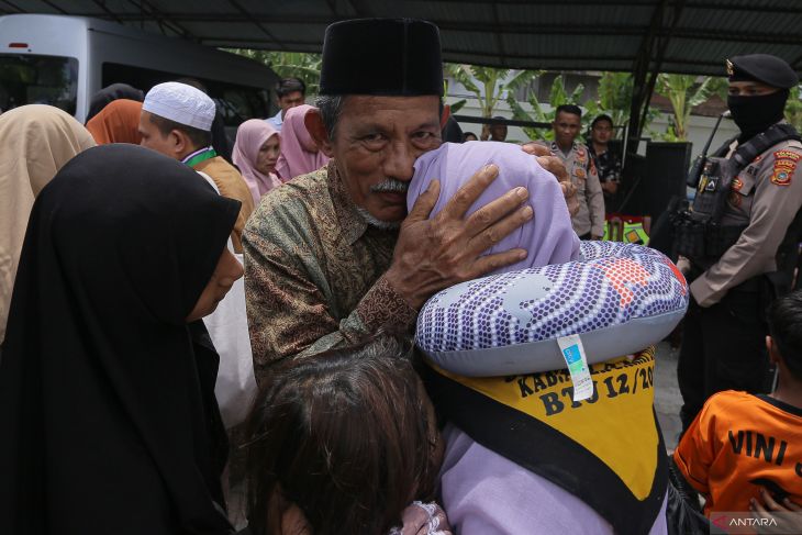 Kedatangan kloter terakhir jamaah haji Aceh