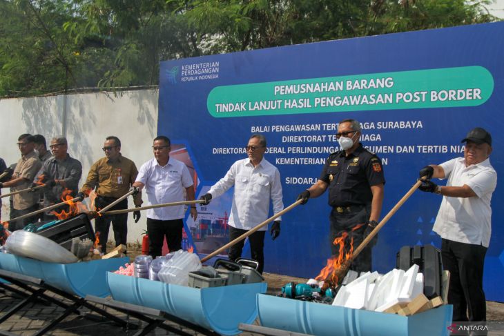 Pemusnahan barang tindak lanjut hasil pengawasan post border