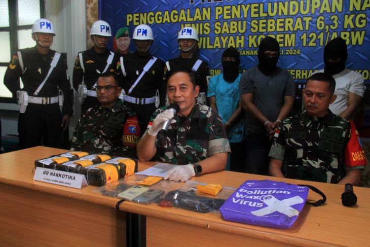 TNI AD gagalkan penyelundupan 6,3 kilogram sabu di Jagoi Babang