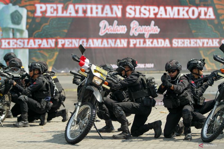 Pelatihan sistem pengamanan kota di Sidoarjo